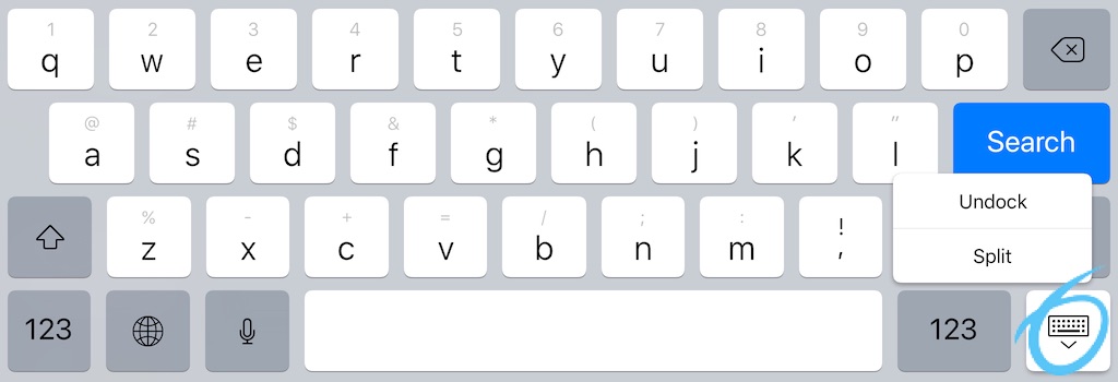 iPad keyboard