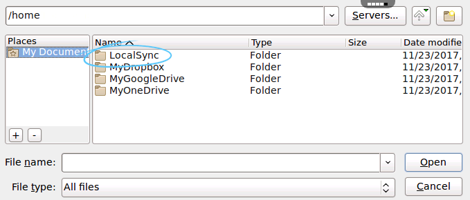 LocalSync open