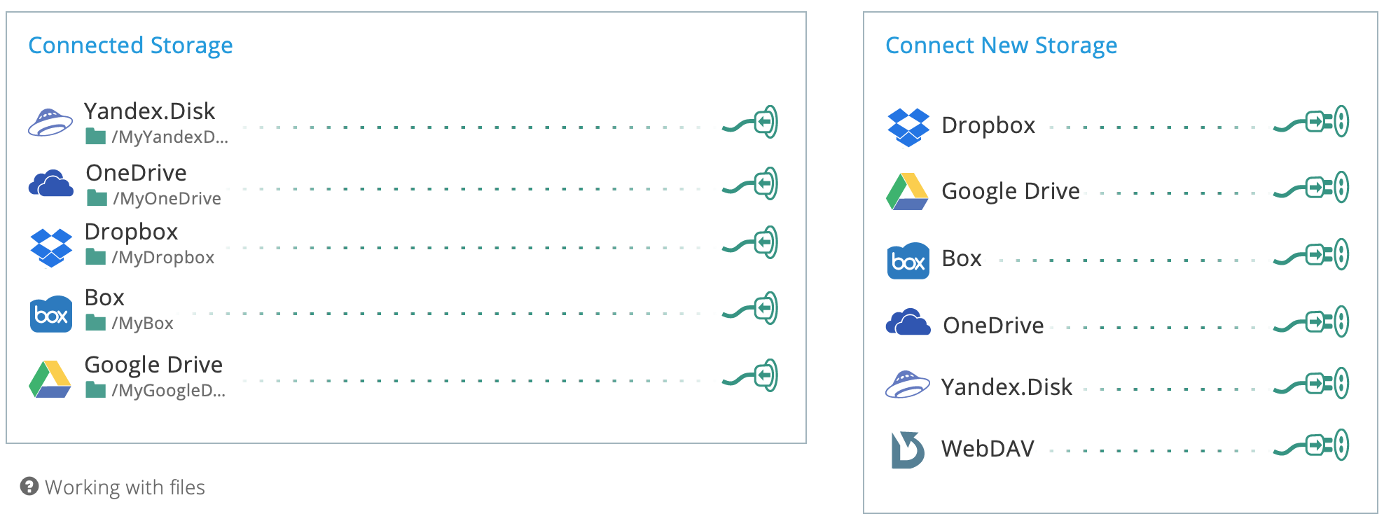 Manage cloud storage